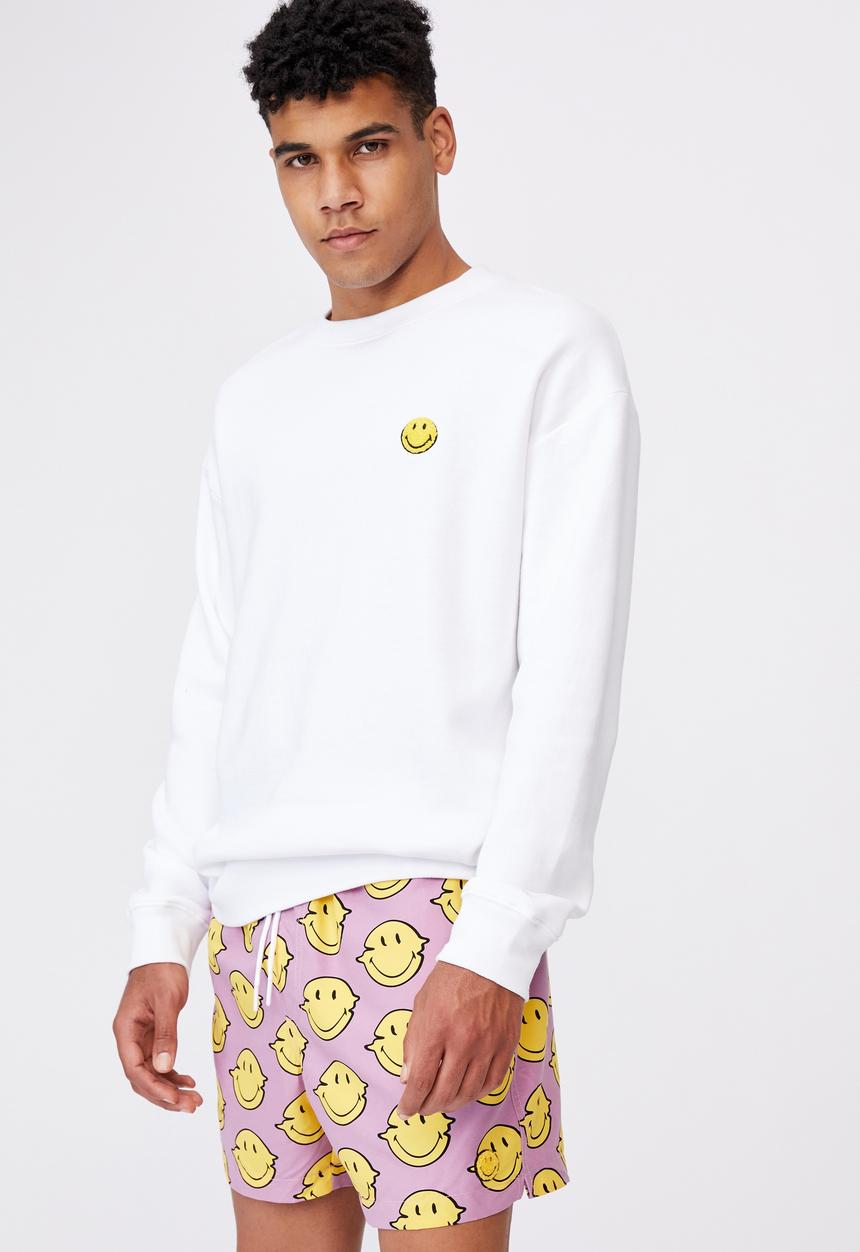Factorie - Smiley resort short - lcn smi fuschia smiley