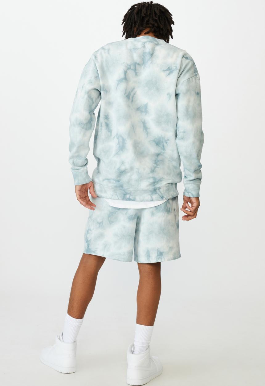 Factorie - Oversized tie dye crew - blue tie dye