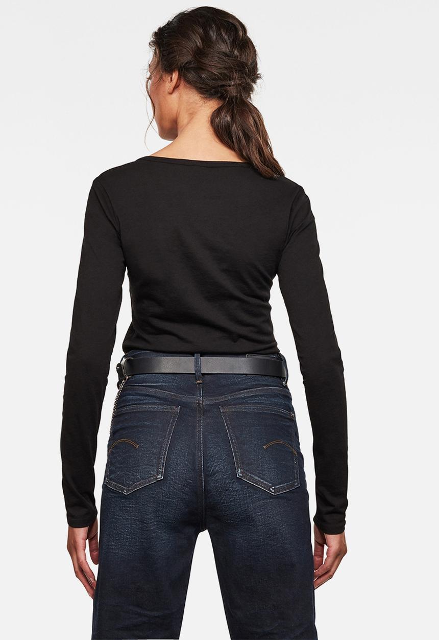 G-STAR - Core eyben slim u t wmn l\s - white