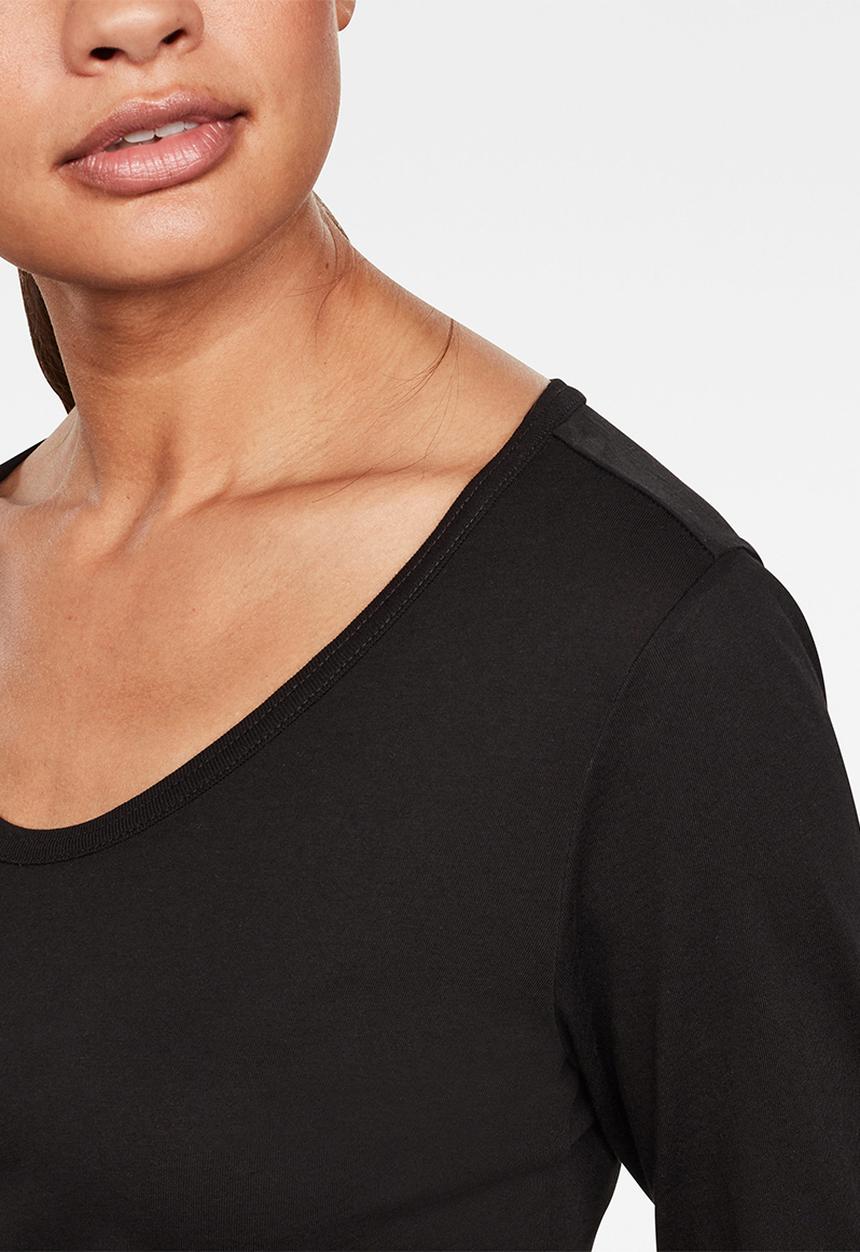 G-STAR - Core eyben slim u t wmn l\s - white