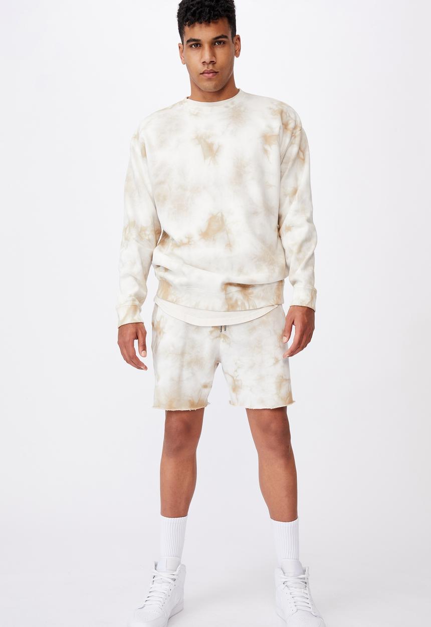 Factorie - Oversized tie dye crew - sand tie dye