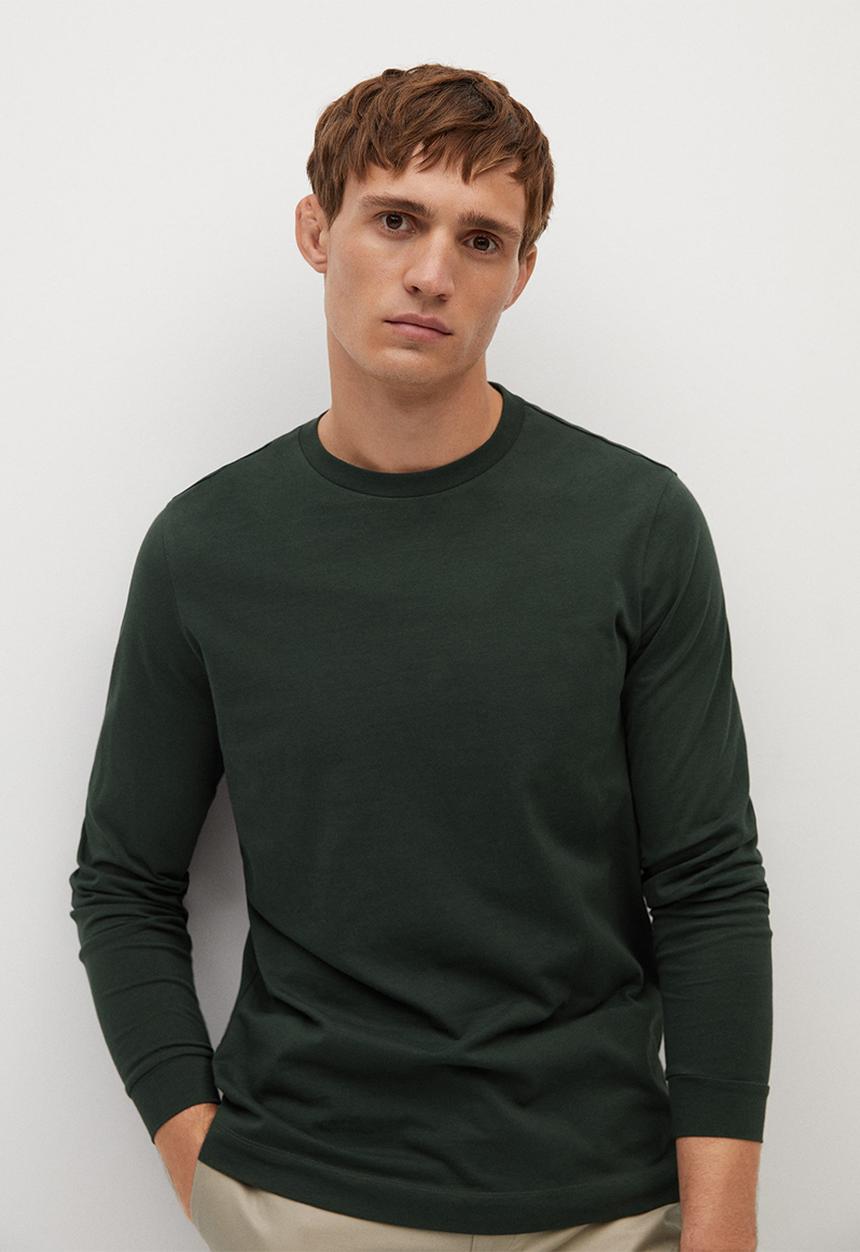 MANGO - Gareth T-shirt - khaki