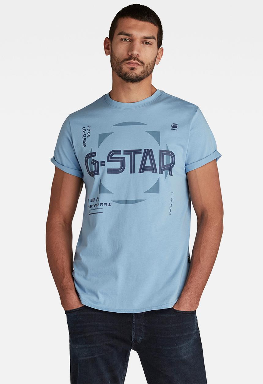 G-STAR - Lash graphic r short sleeve tee - delta blue