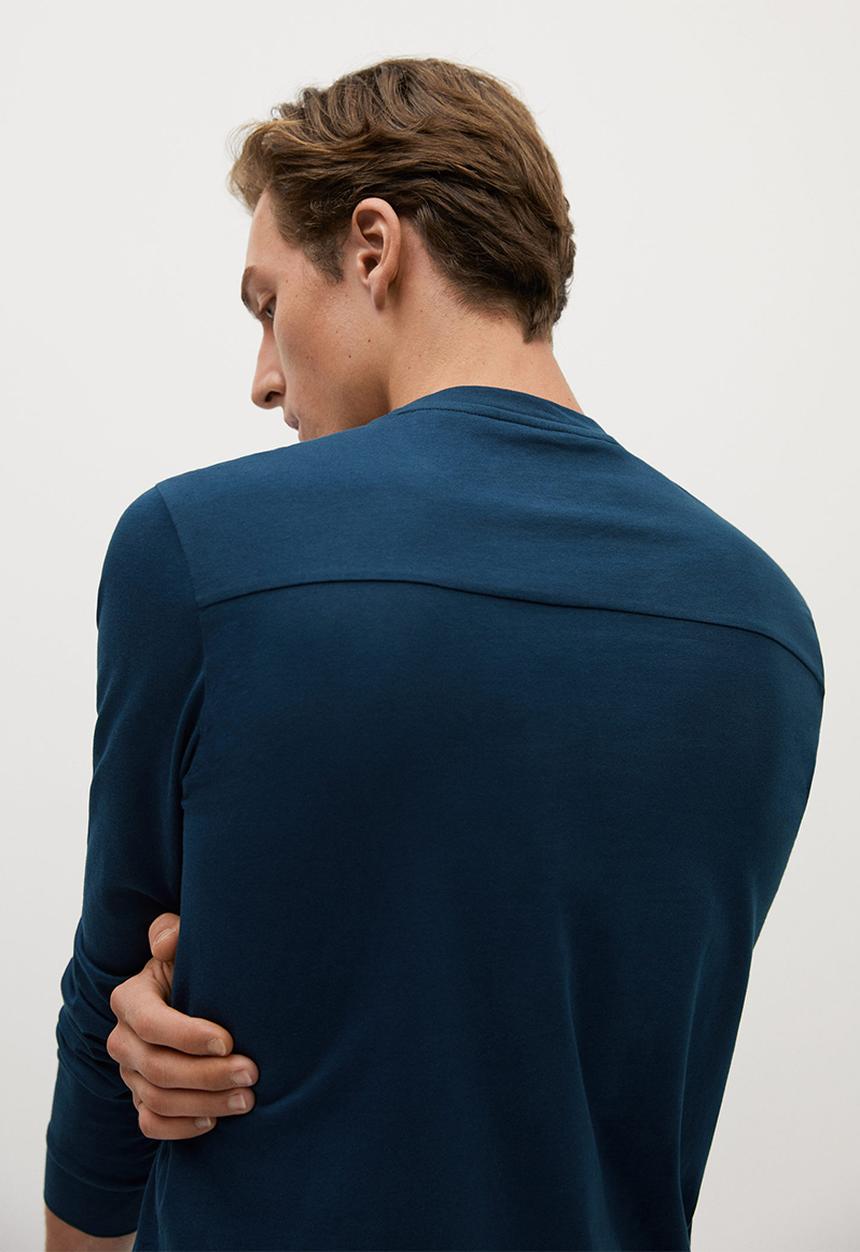 MANGO - Gareth T-shirt - navy