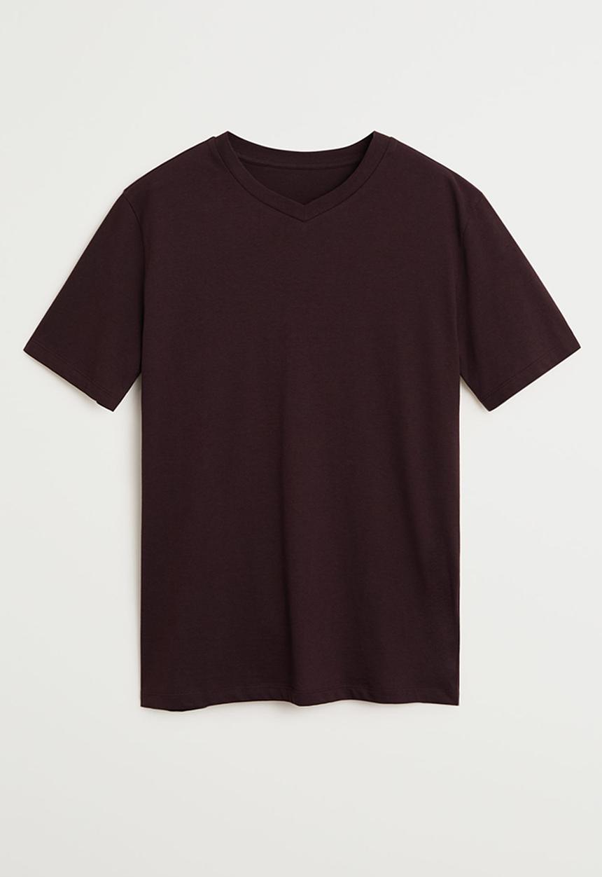 MANGO - Chelsea T-shirt - burgundy 