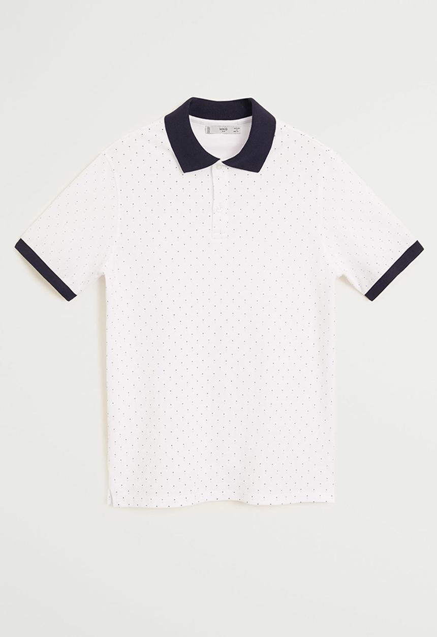 MANGO - Geo polo - white