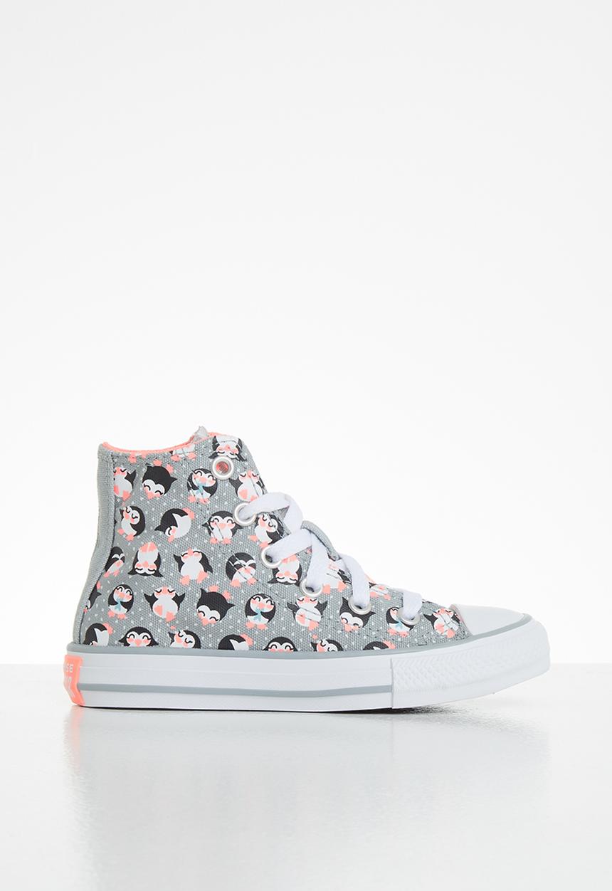 Converse - Chuck taylor all star penguin print hi - ash stone