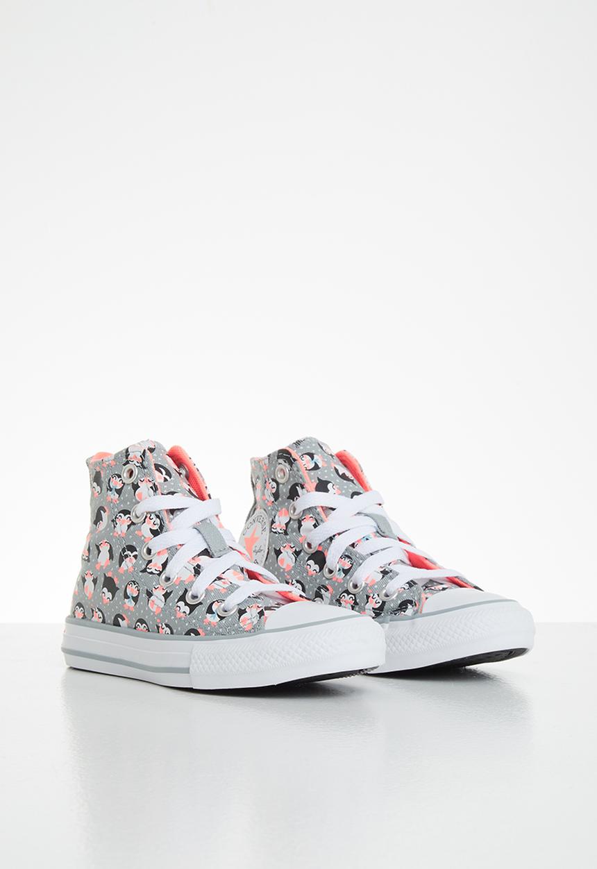 Converse - Chuck taylor all star penguin print hi - ash stone