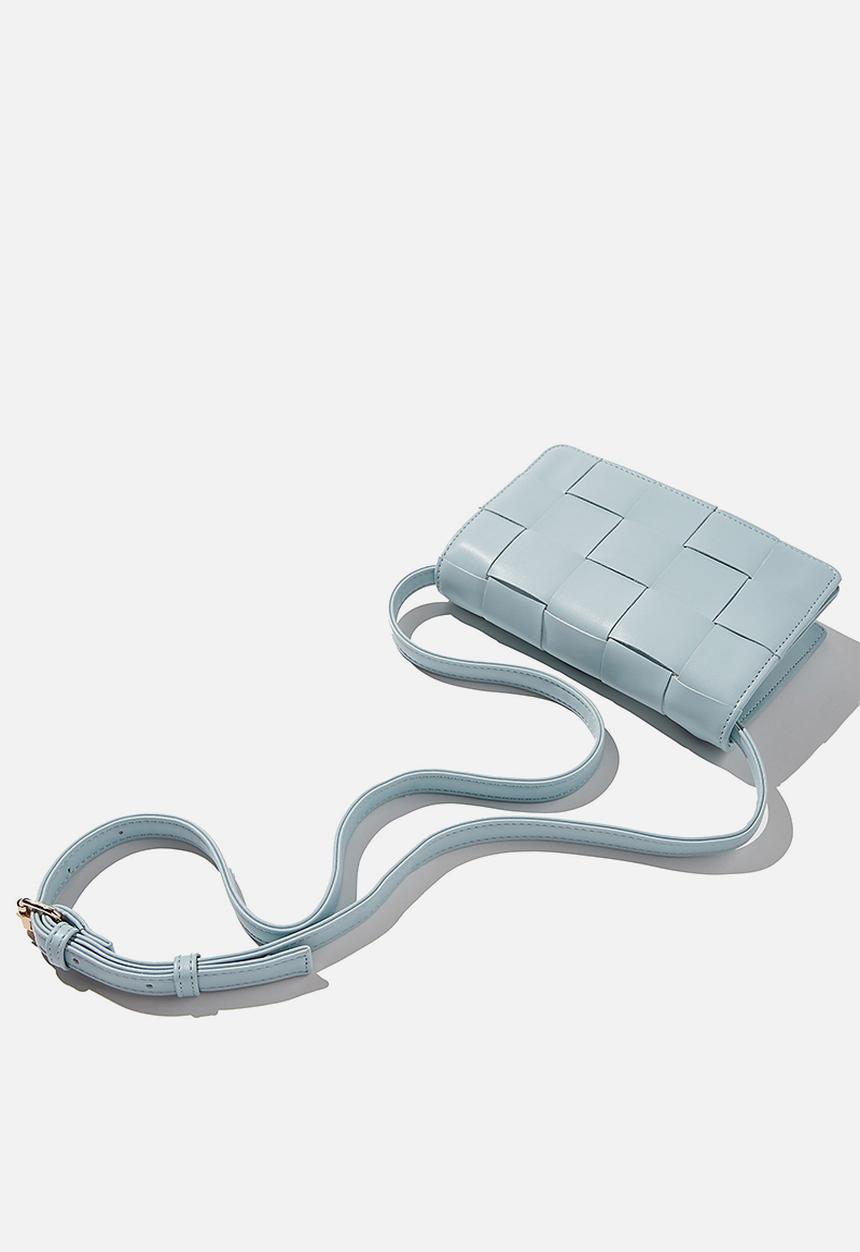 Rubi - Christy woven cross body bag -  blue