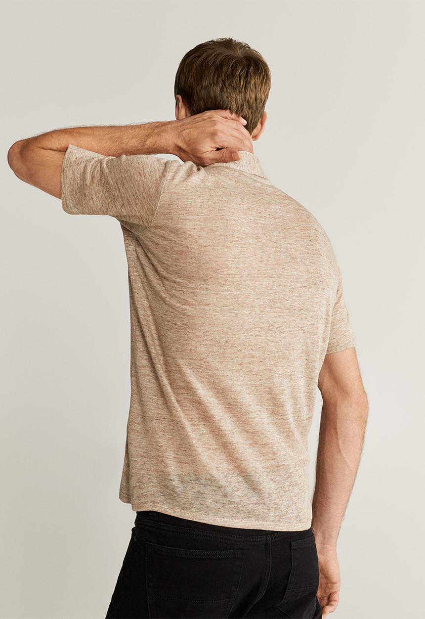 MANGO - Amberes polo - beige