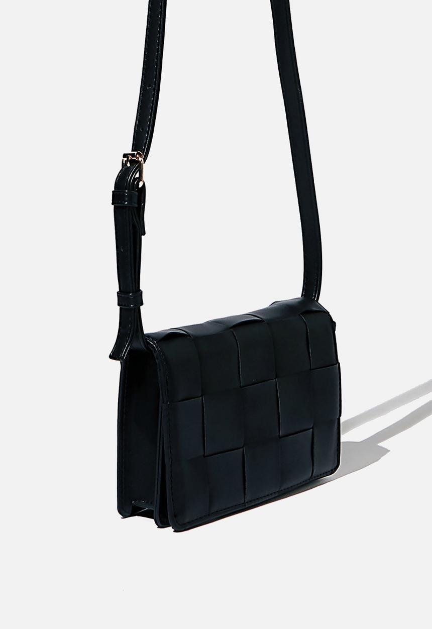 Rubi - Christy woven cross body bag - black