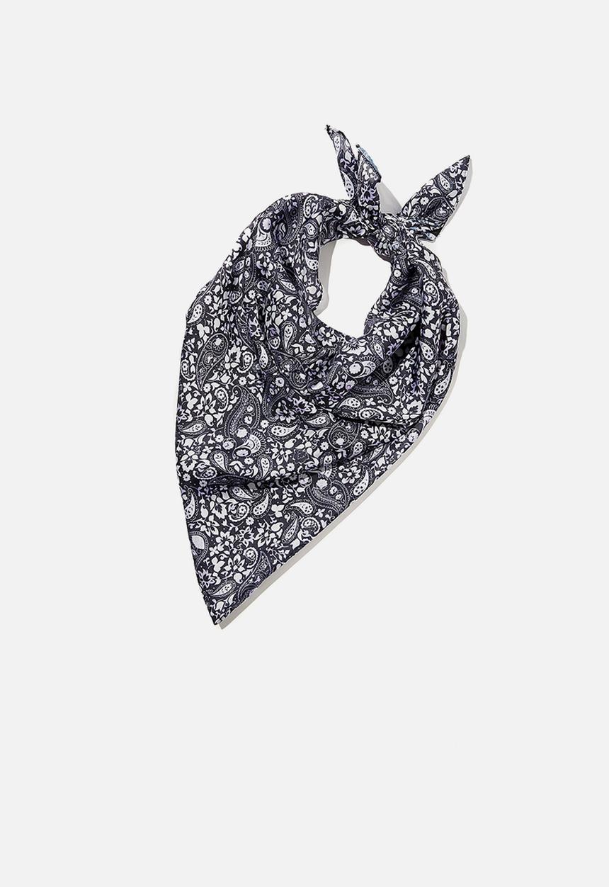 Rubi - Versatile scarf - nola paisley black