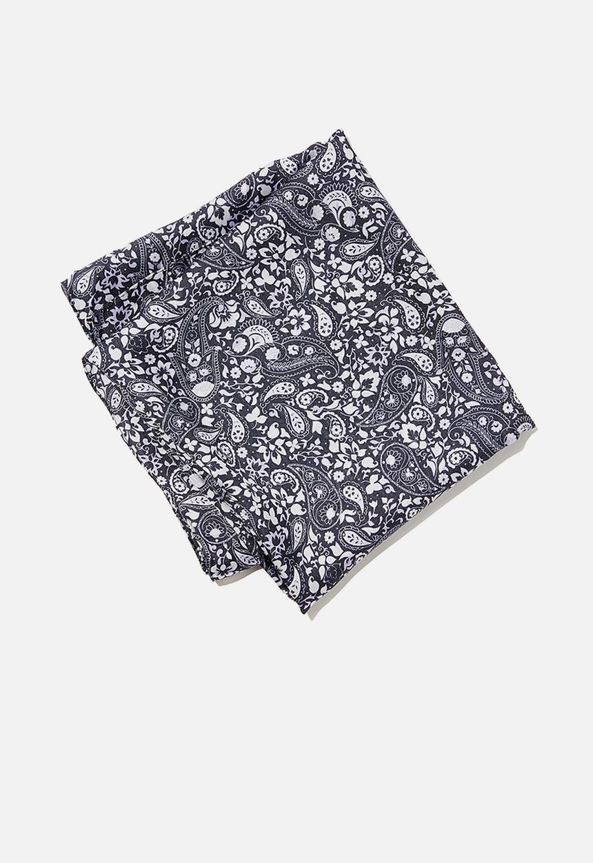 Rubi - Versatile scarf - nola paisley black