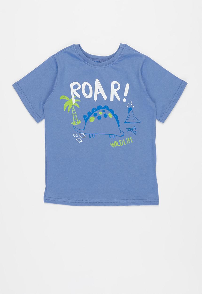 Pop Candy - Younger boys 2 pack graphic tees - blue