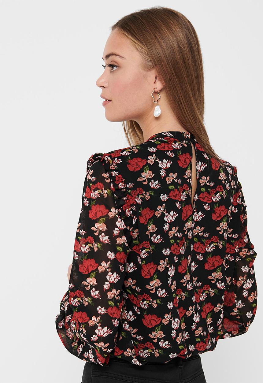 Jacqueline de Yong - Chili long sleeve top - multi 