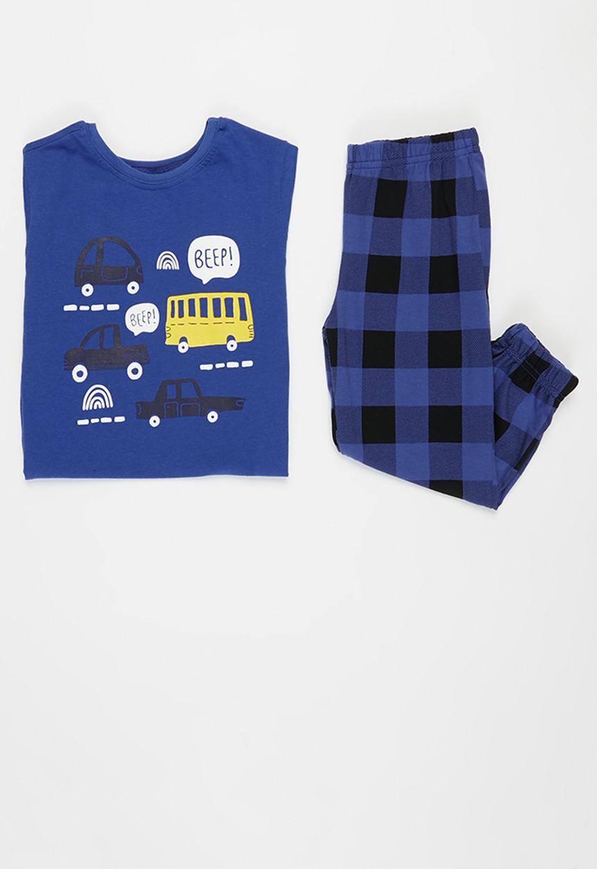 Pop Candy - Younger boys pj set - blue & black