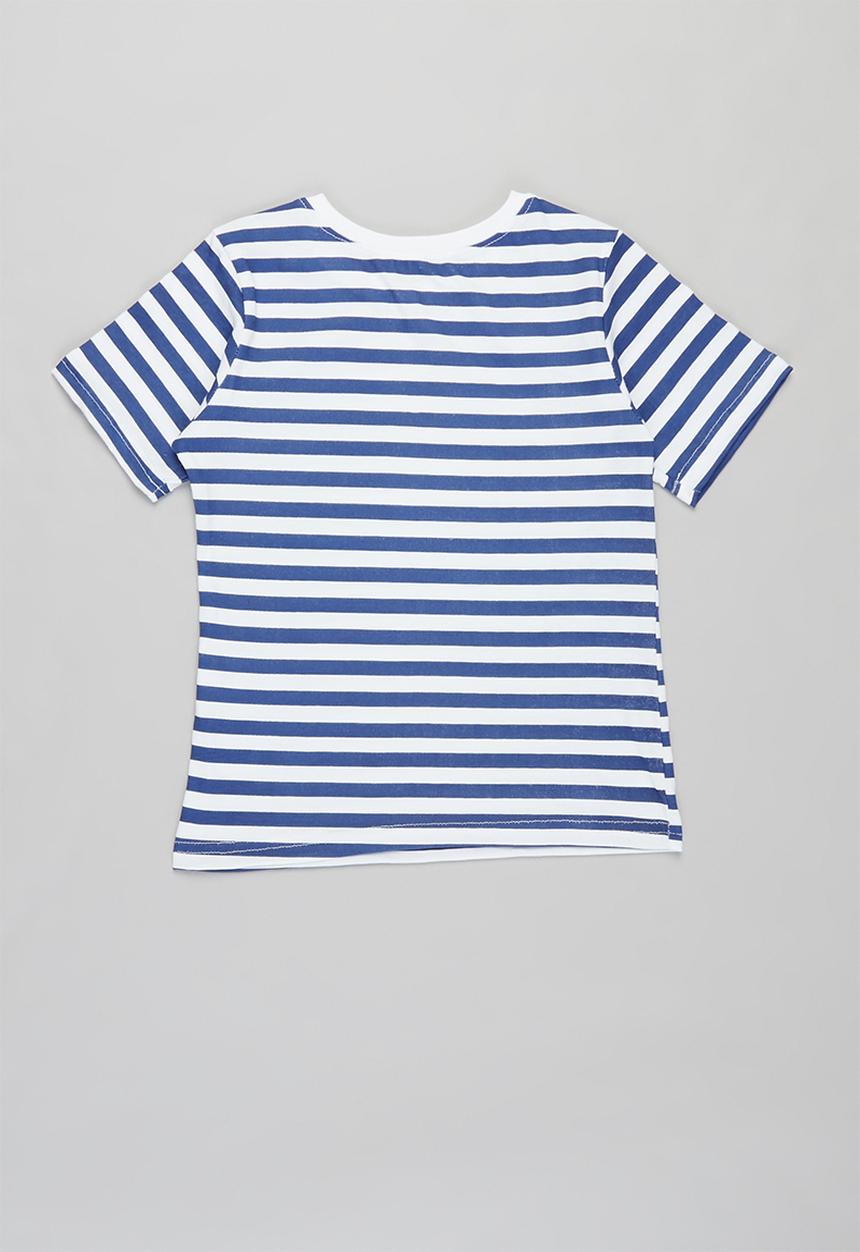 Pop Candy - Younger girls 2 pack printed tees - white & navy