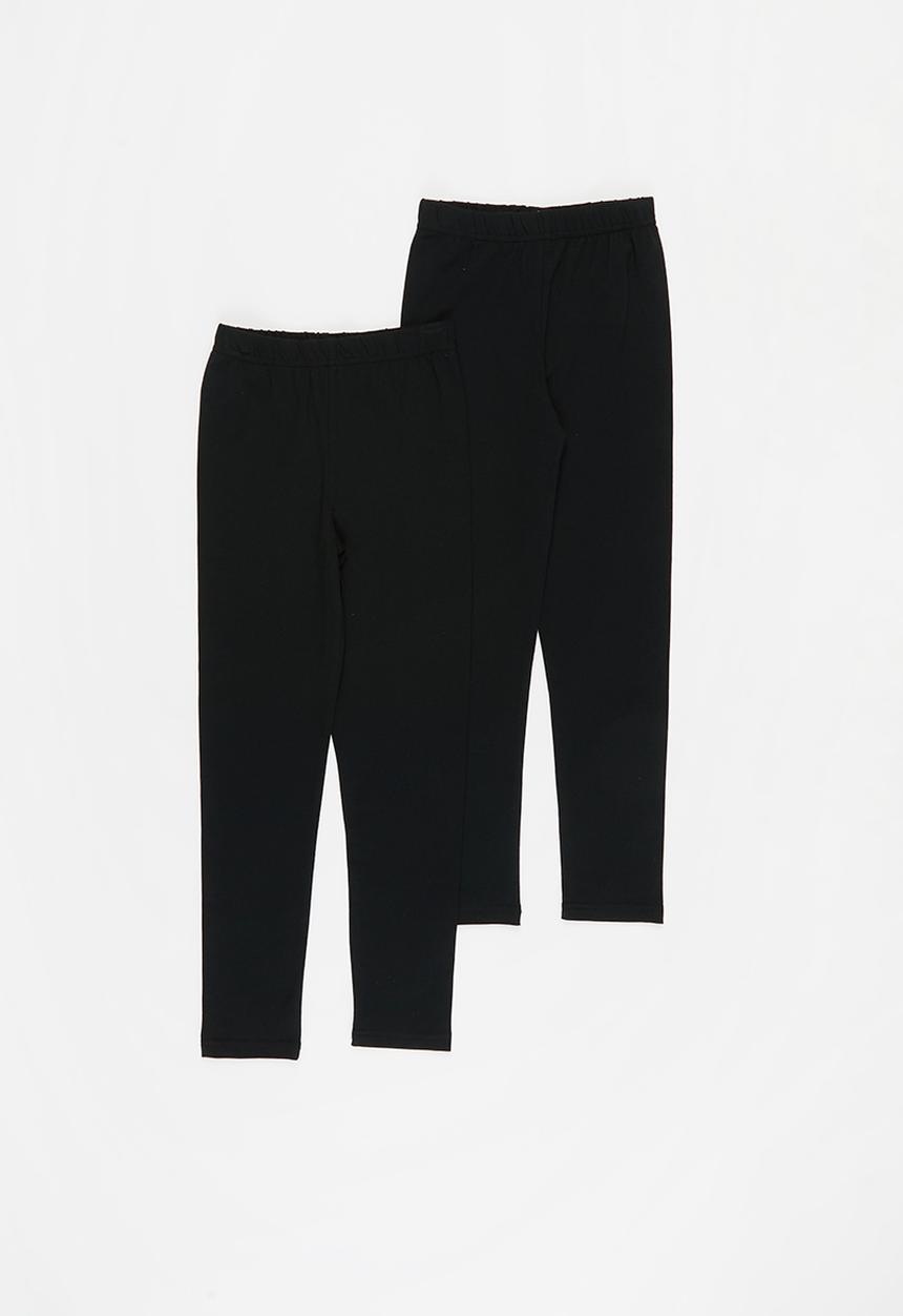 Rebel Republic - Girls 2 pack leggings - black 