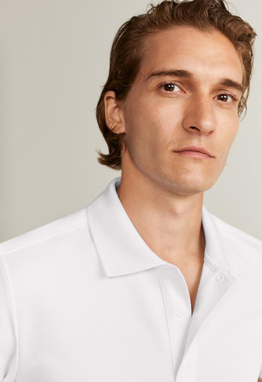 MANGO - Athan polo - white