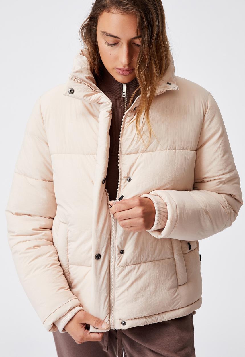 Cotton On - The recycled mother puffer - creme brulee