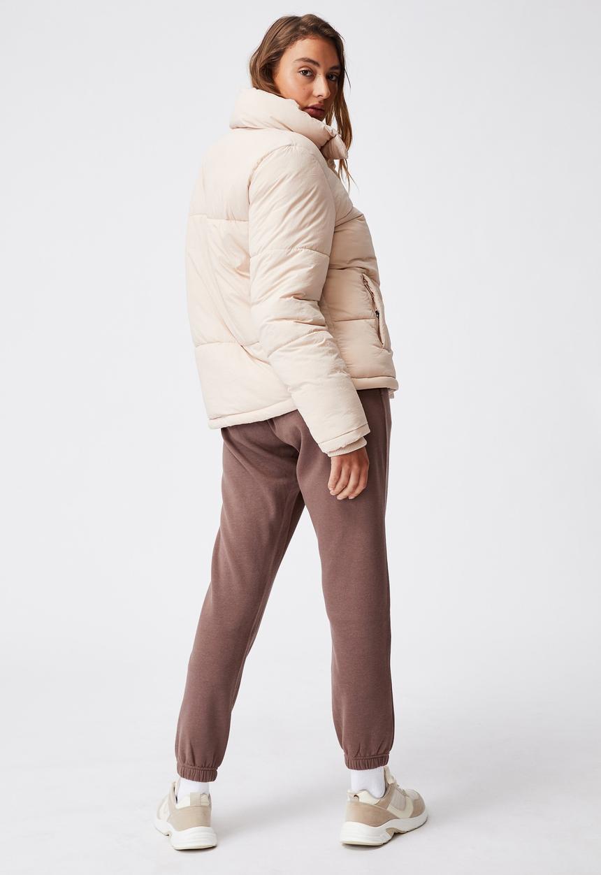 Cotton On - The recycled mother puffer - creme brulee