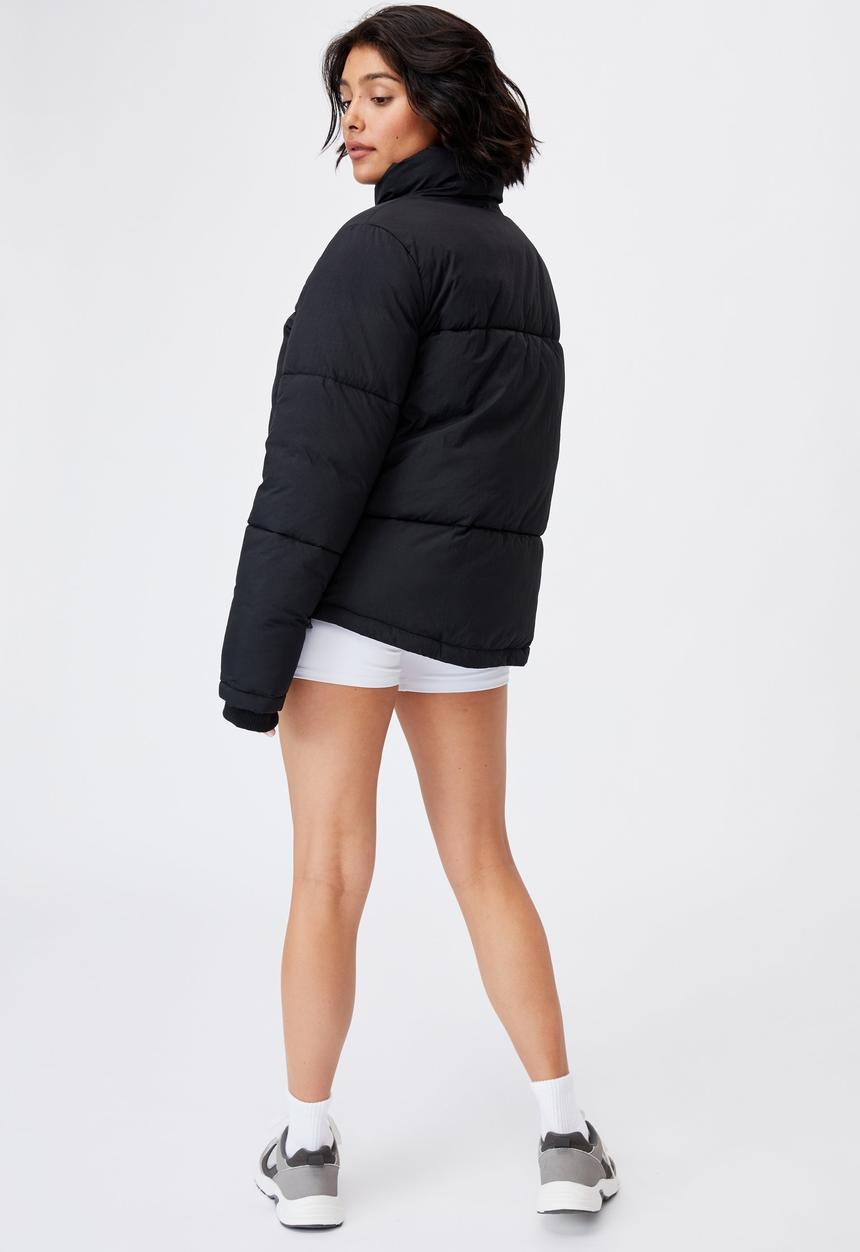 Cotton On - The recycled mother puffer - black