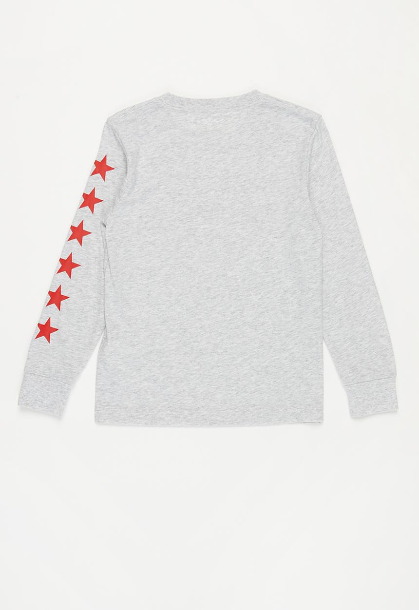 Converse - Cnvb collegiate mix up ls tee - lunar rock heather