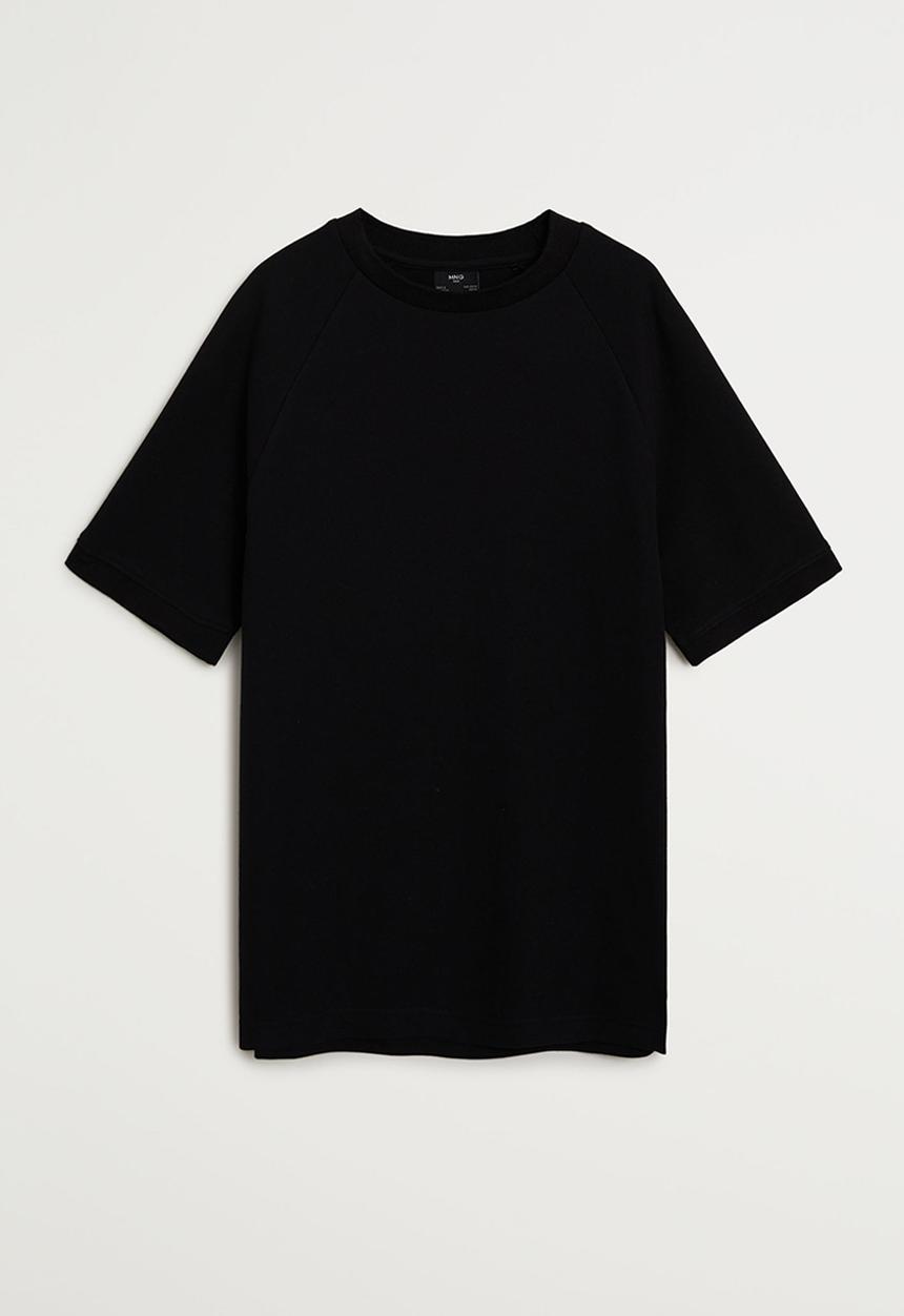 MANGO - T-shirt eudor - black