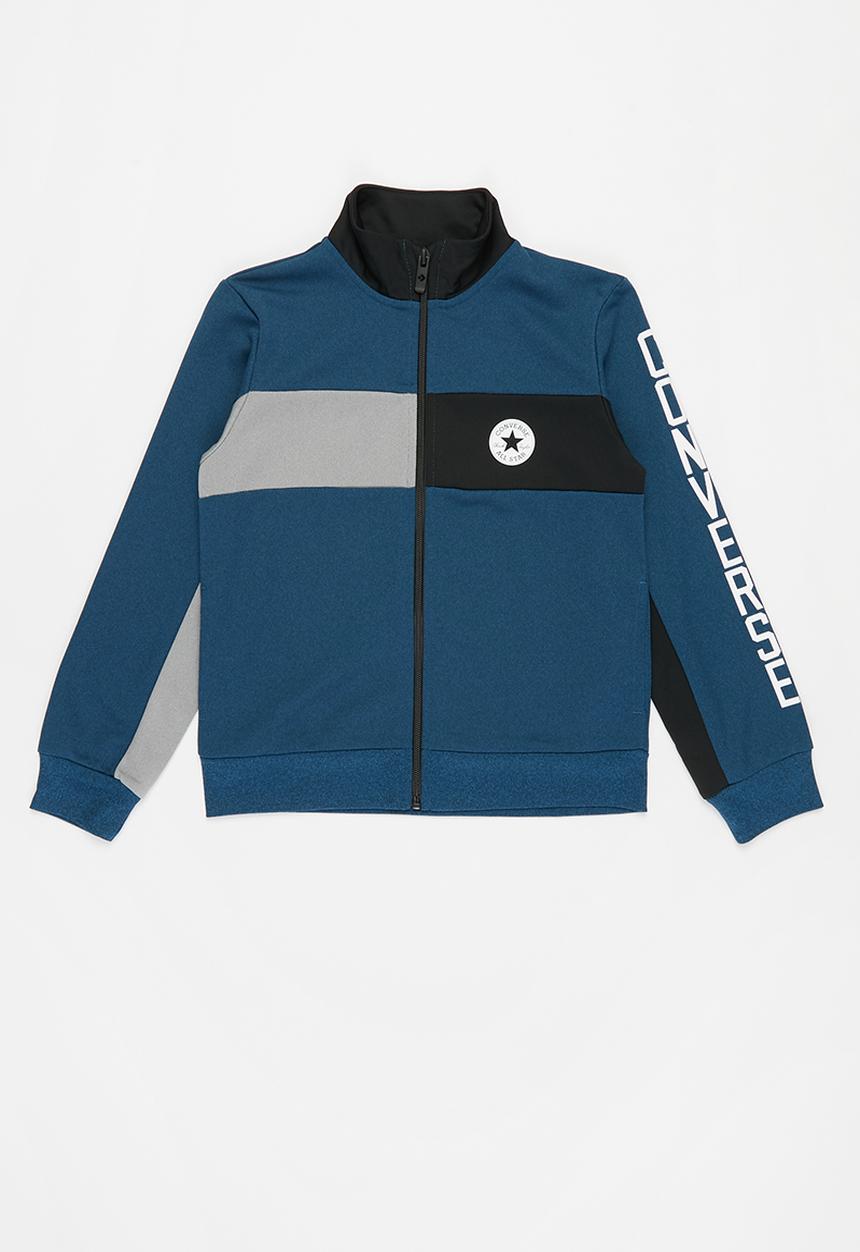 Converse - Cnvb colourblock track jacket - cape blue heather