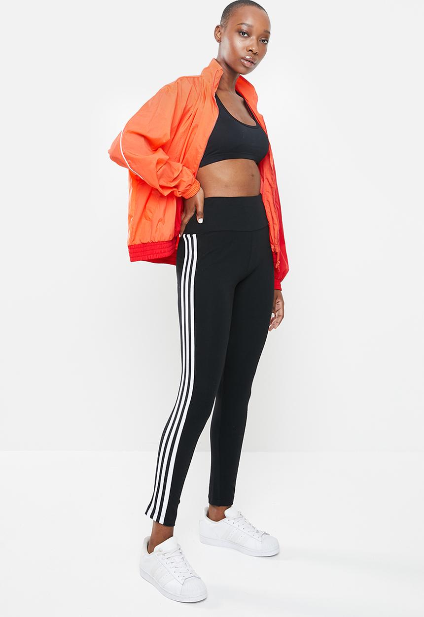 adidas Originals - High waisted tights - black & white