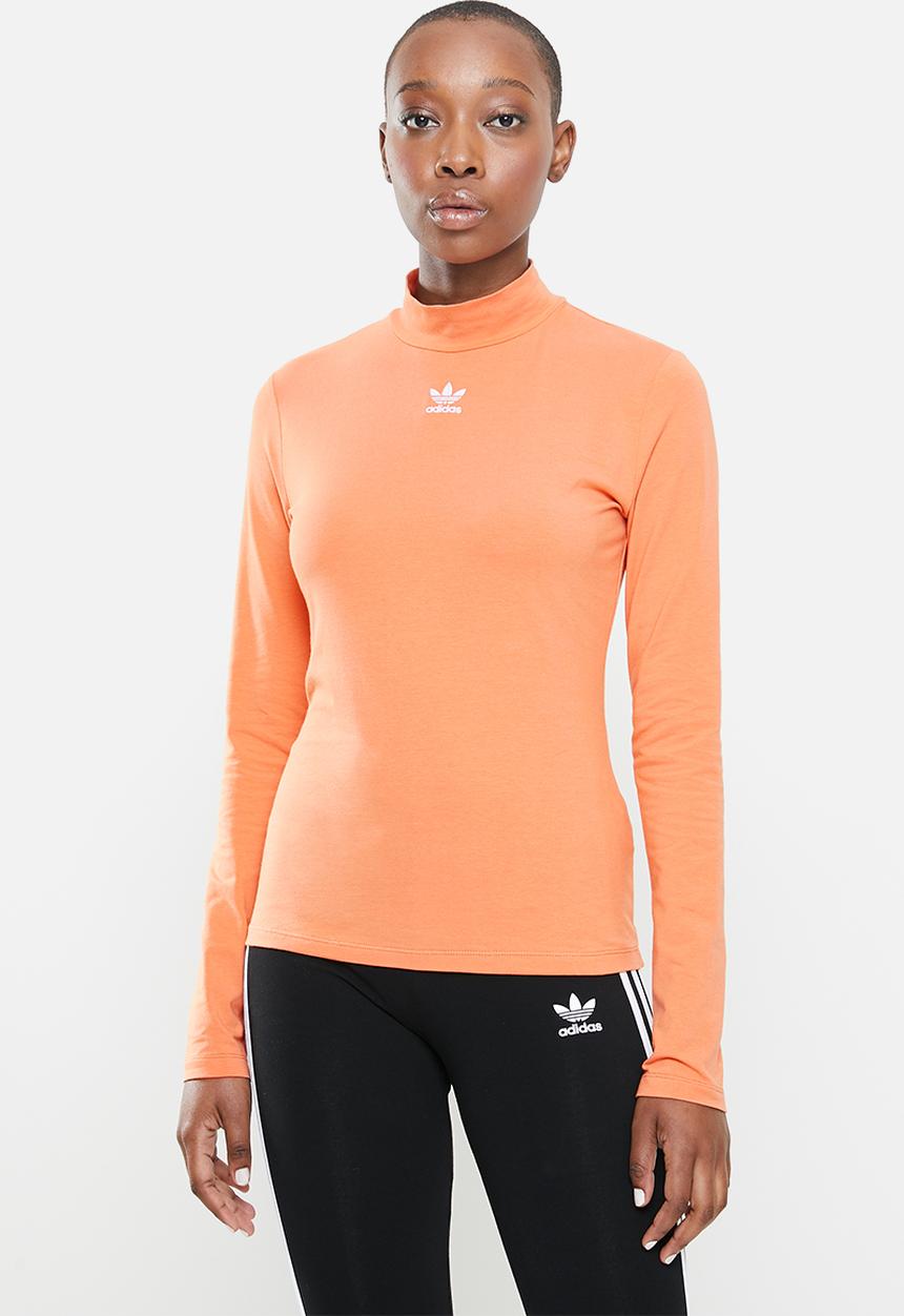 adidas Originals - Originals fitted long sleeve tee - orange