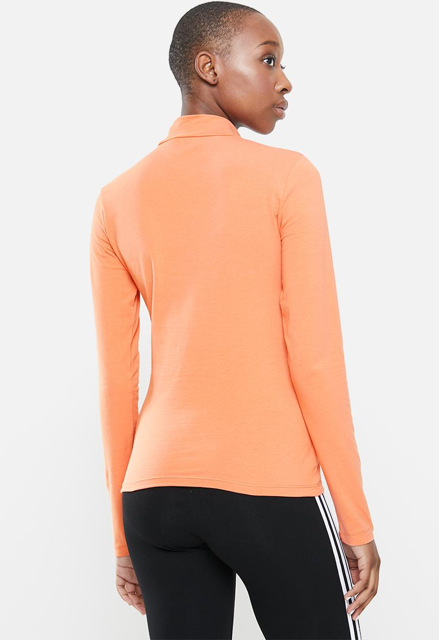 adidas Originals - Originals fitted long sleeve tee - orange