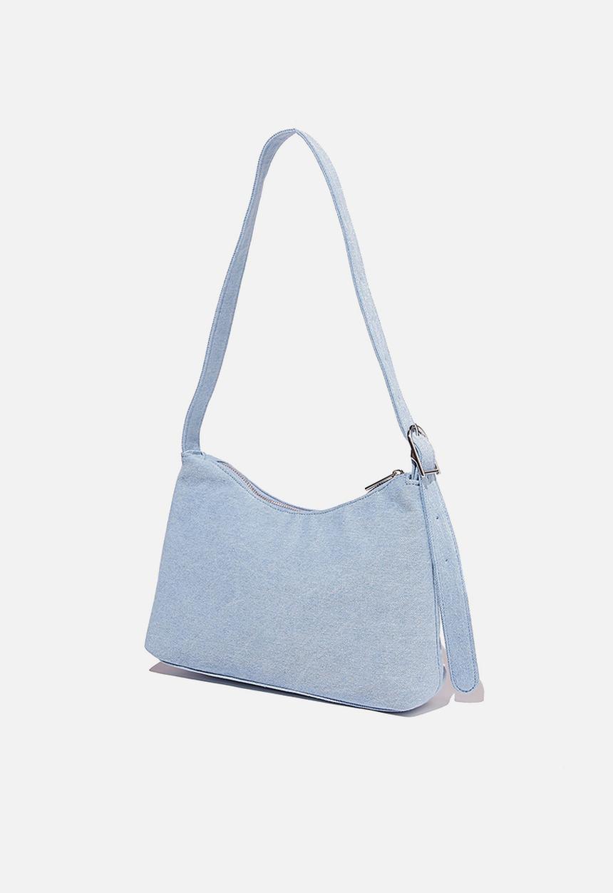 Rubi - Britt buckle slouch bag - burleigh blue denim
