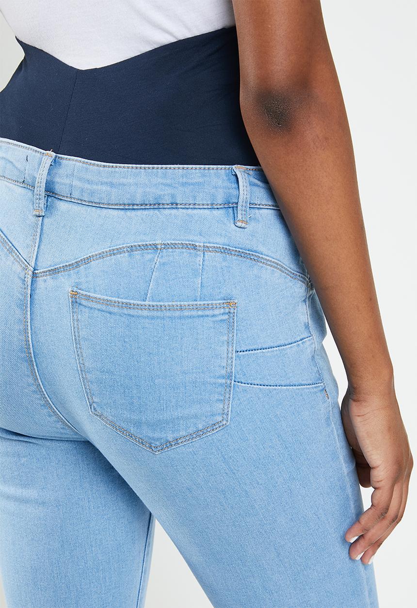 Missguided - Maternity scuplt detail sinner skinny - blue