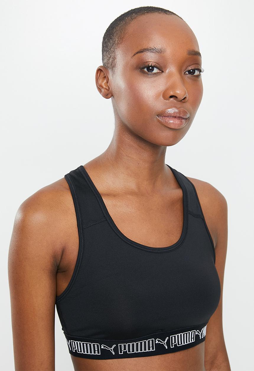 PUMA - Mid impact elastic bra - black