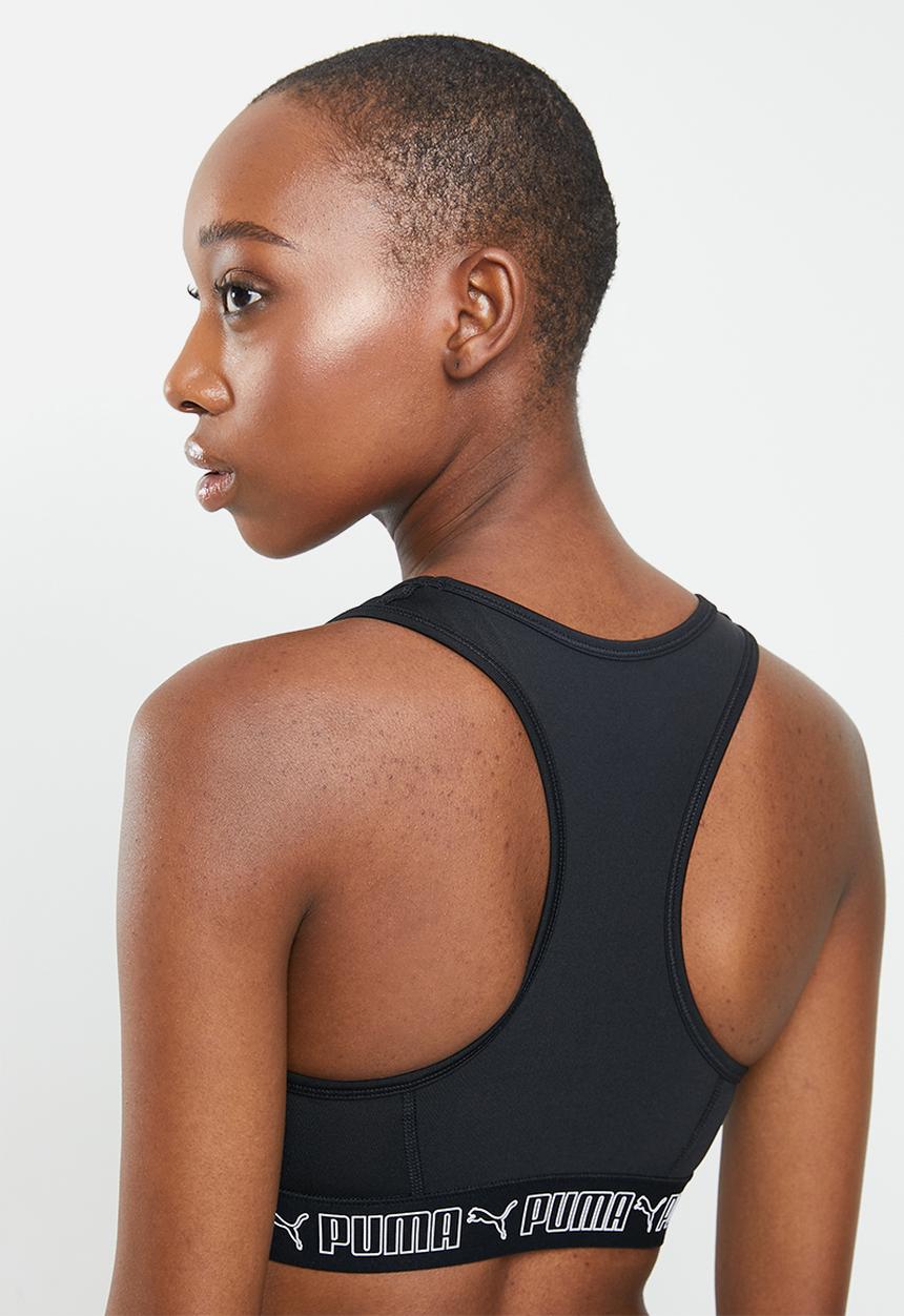 PUMA - Mid impact elastic bra - black