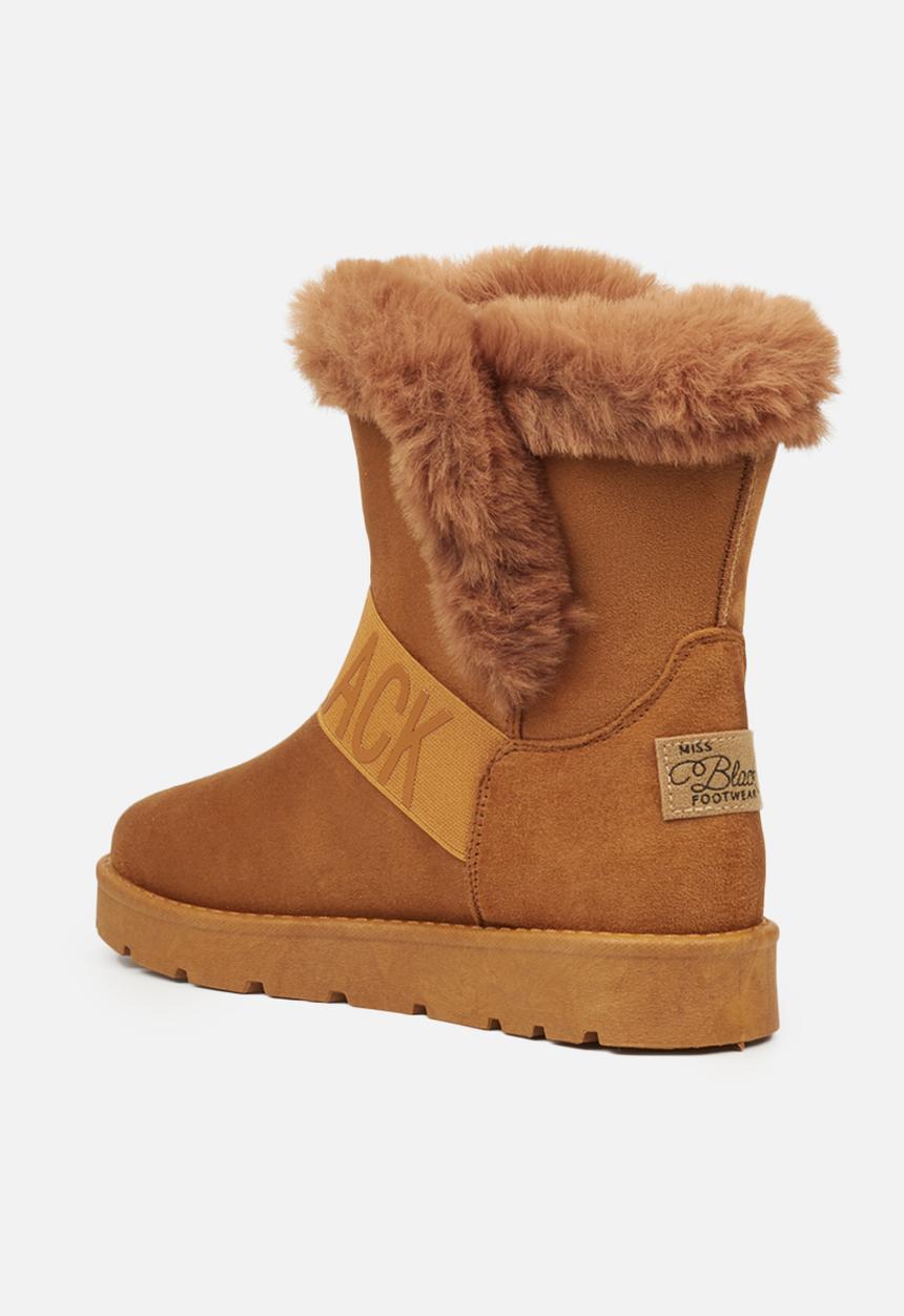Miss Black - Rae slipper boot - tan