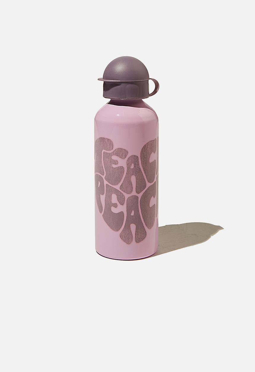 Cotton On - Aluminium drink bottle - teach peace