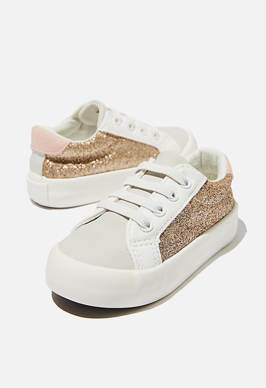 Cotton On - Mini tibi trainer - gold glitter 