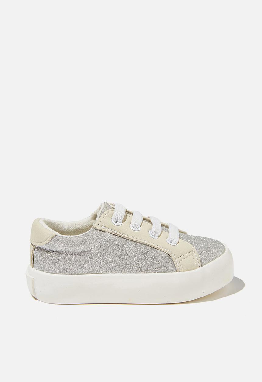 Cotton On - Mini tibi trainer - silver glitter 