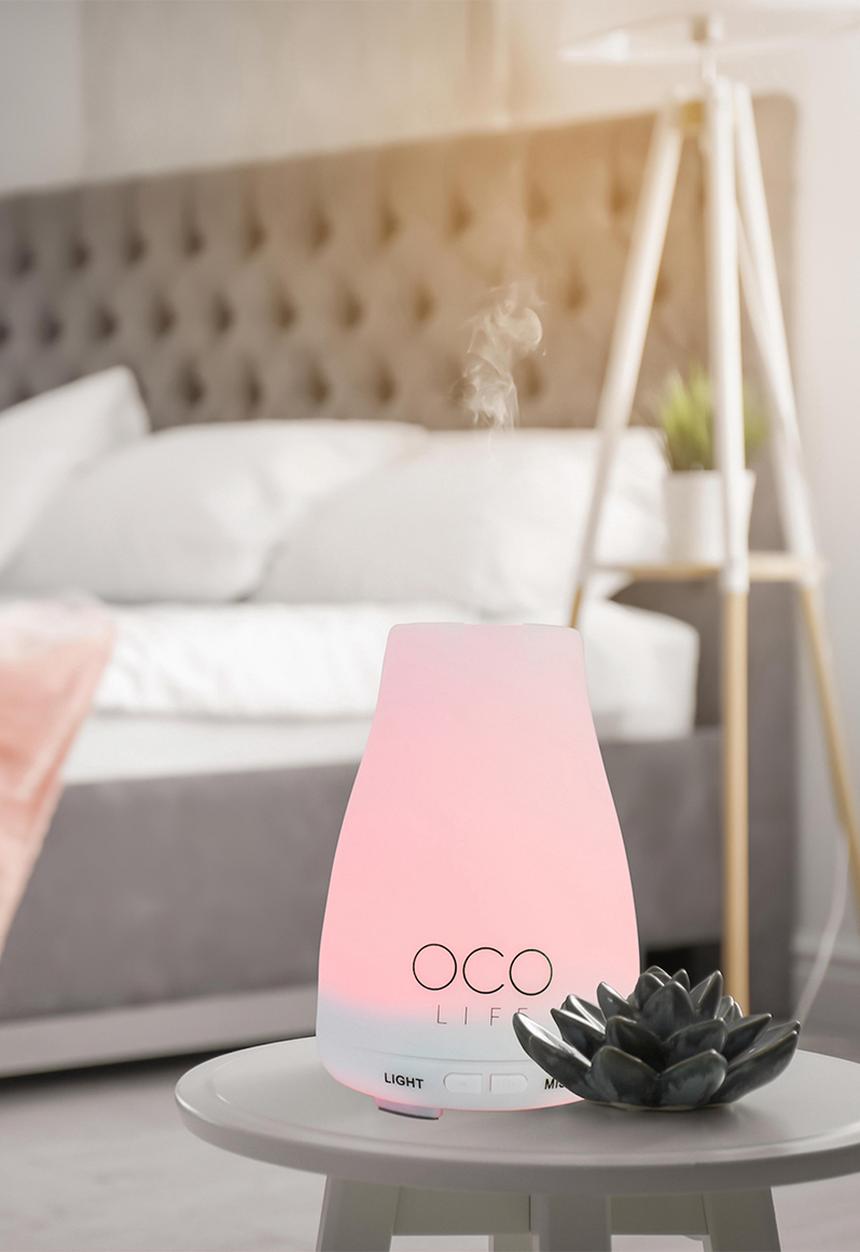 OCO Life  - Small - White Diffuser with 2 Oils Breathe & Reawaken
