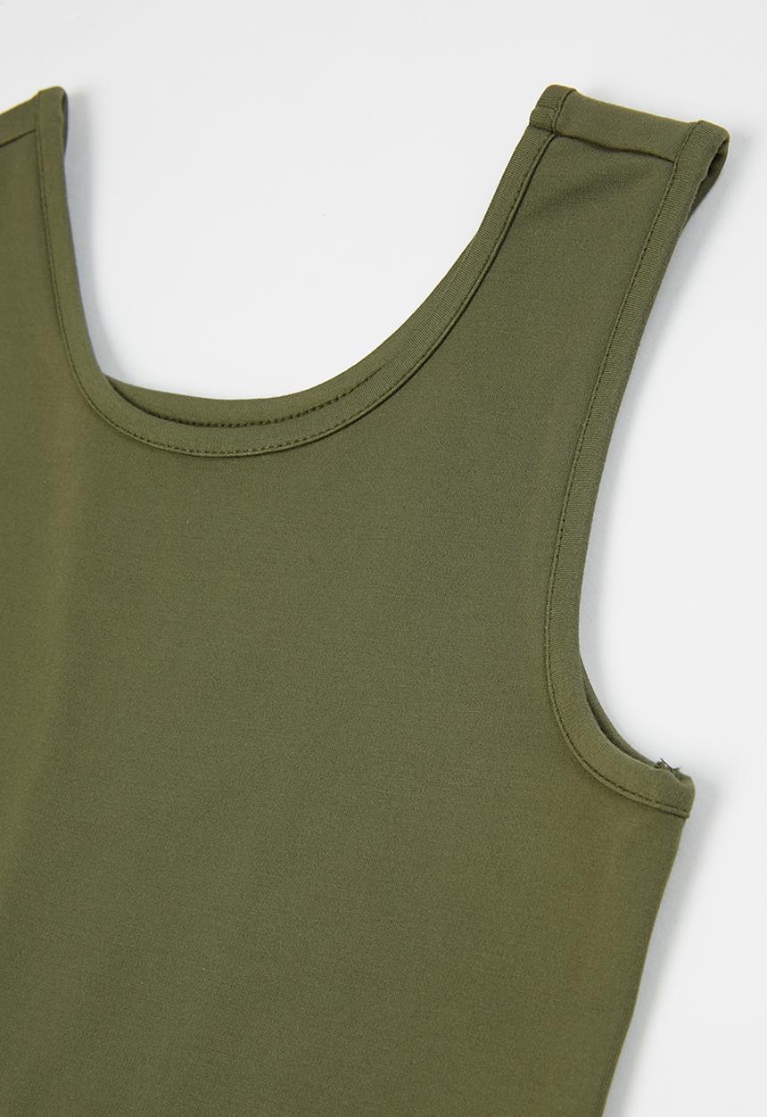 KIDS ONLY - Side pocket dress - kalamata green