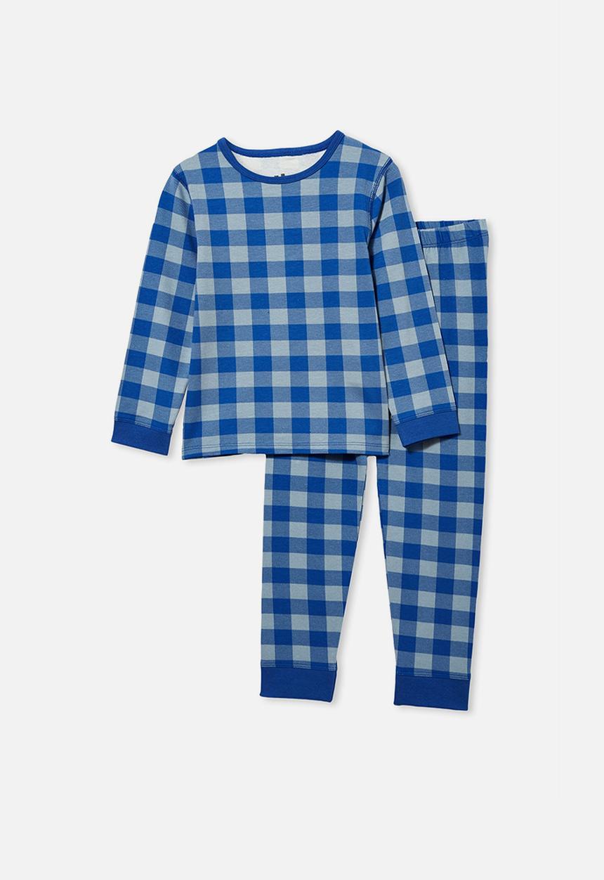 Cotton On - Orlando long sleeve pyjama set - blue 