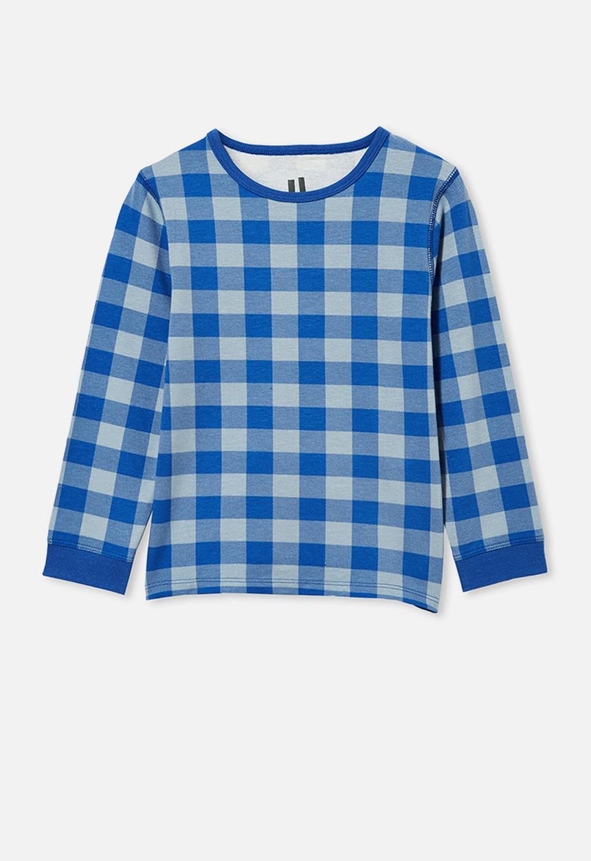 Cotton On - Orlando long sleeve pyjama set - blue 