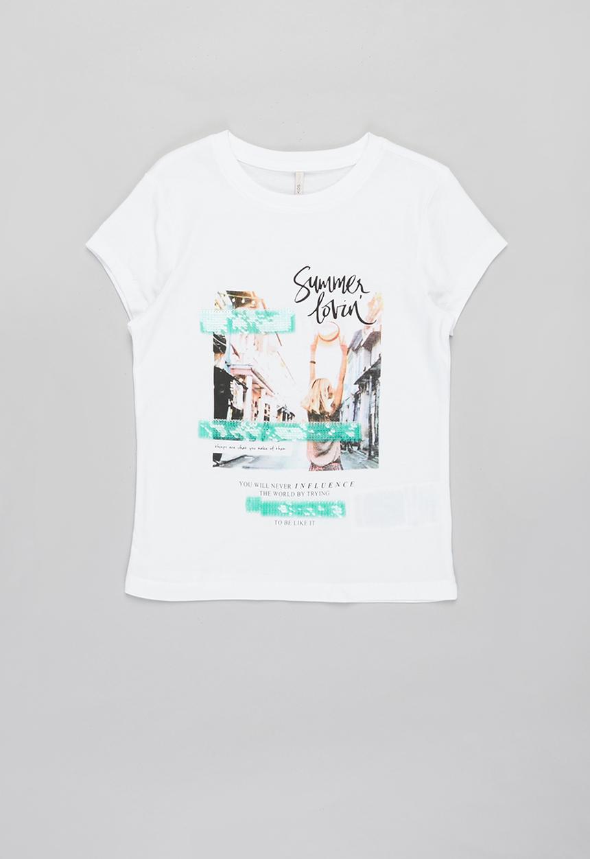 KIDS ONLY - Anna life tee - bright white