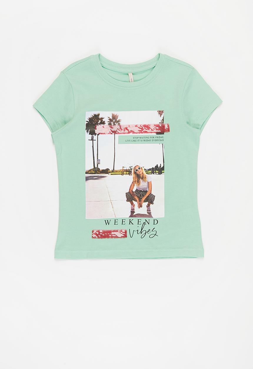 KIDS ONLY - Anna life tee - hemlock green