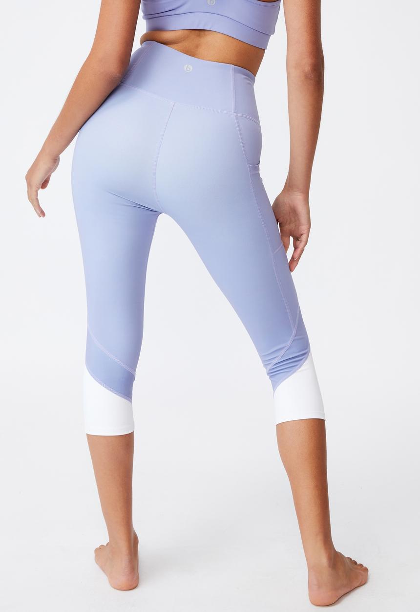 Cotton On - V-neck cut out crop - periwinkle