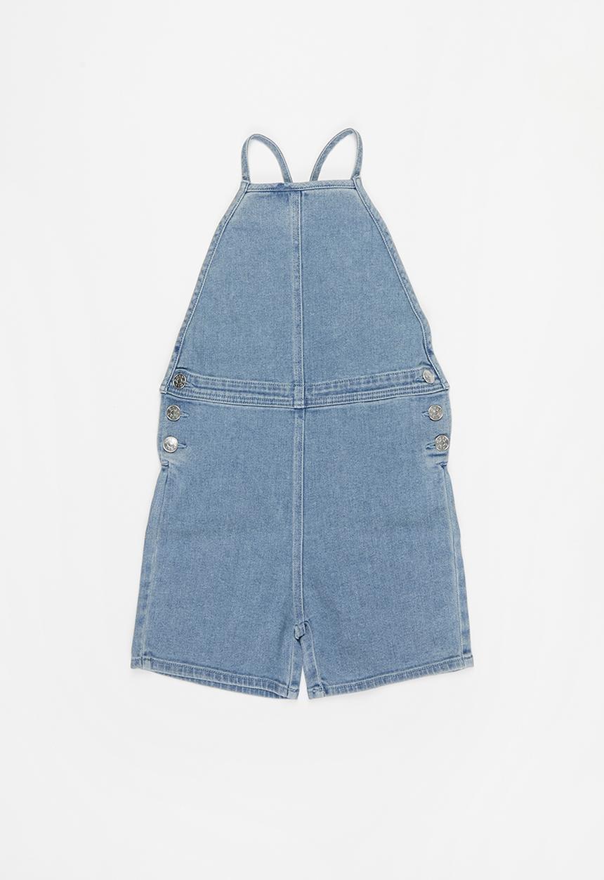 KIDS ONLY - Slim fit denim playsuit - blue