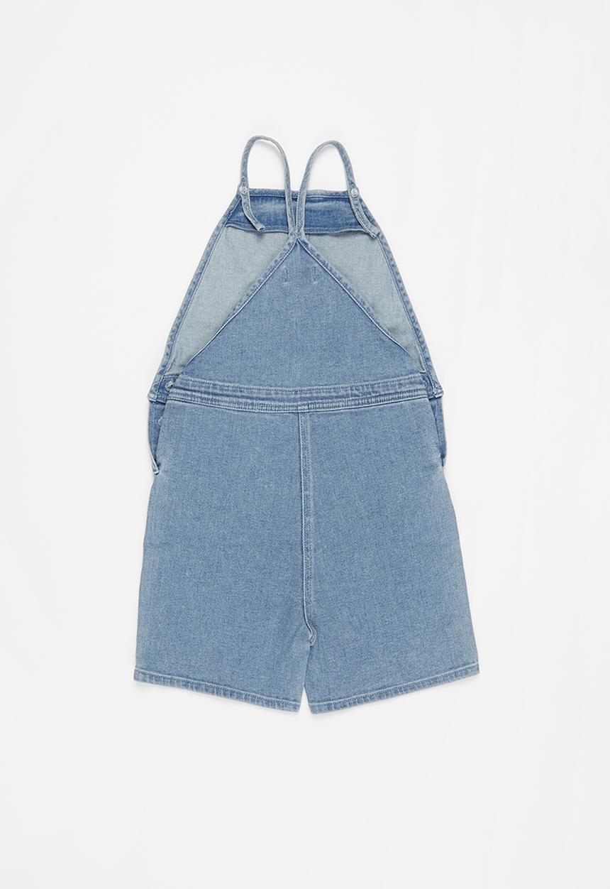 KIDS ONLY - Slim fit denim playsuit - blue