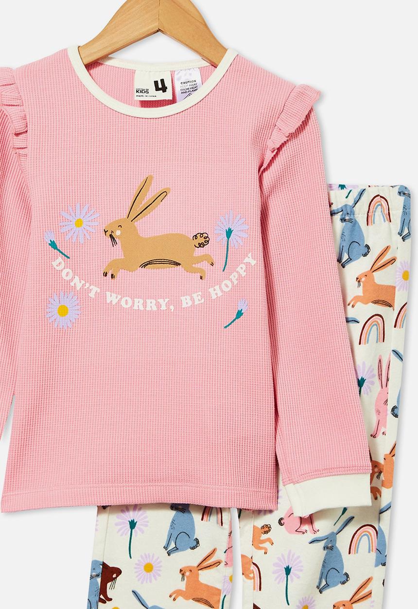 Cotton On - Edith long sleeve pyjama set - marshmallow